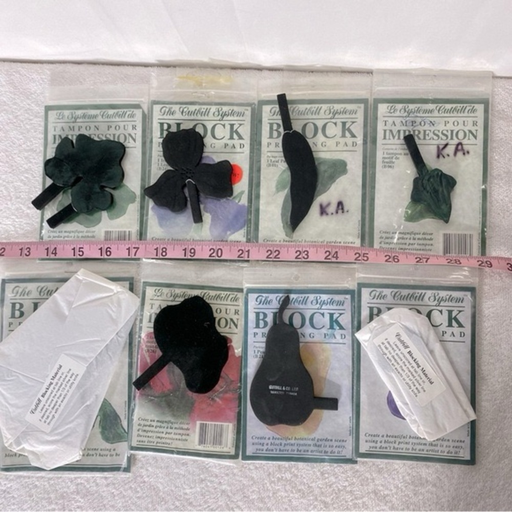 Vintage  The Cuthill Systems Block Printing Pads x 8